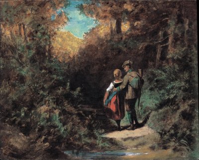 Stalking, 1865-70 by Carl Spitzweg